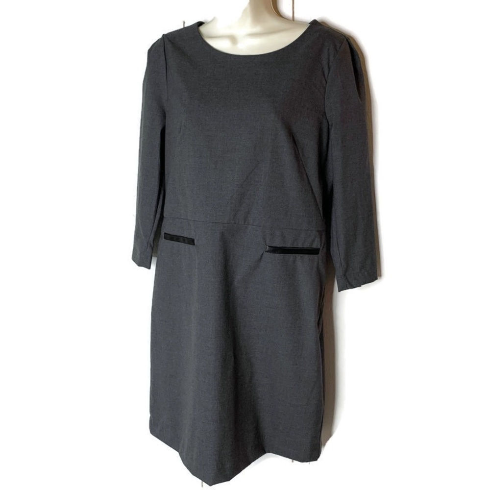 Gap Wednesday Adam’s Inspired dark Gray Shift Dress NWT